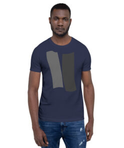 Infinity Unisex T-Shirt Double Gray Effect on Navy