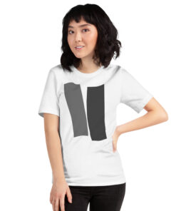 Infinity Unisex T-Shirt Double Gray Effect on White