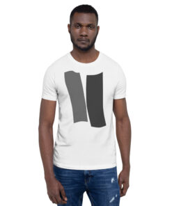 Infinity Unisex T-Shirt Double Gray Effect on White