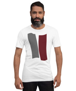 Infinity Unisex T-Shirt Red Effect on White