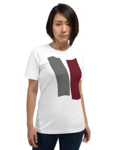 Infinity Unisex T-Shirt Red Effect on White