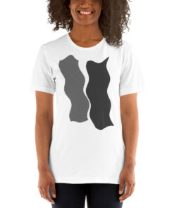 Infinity Plus Unisex T-Shirt Double Gray Effect on White
